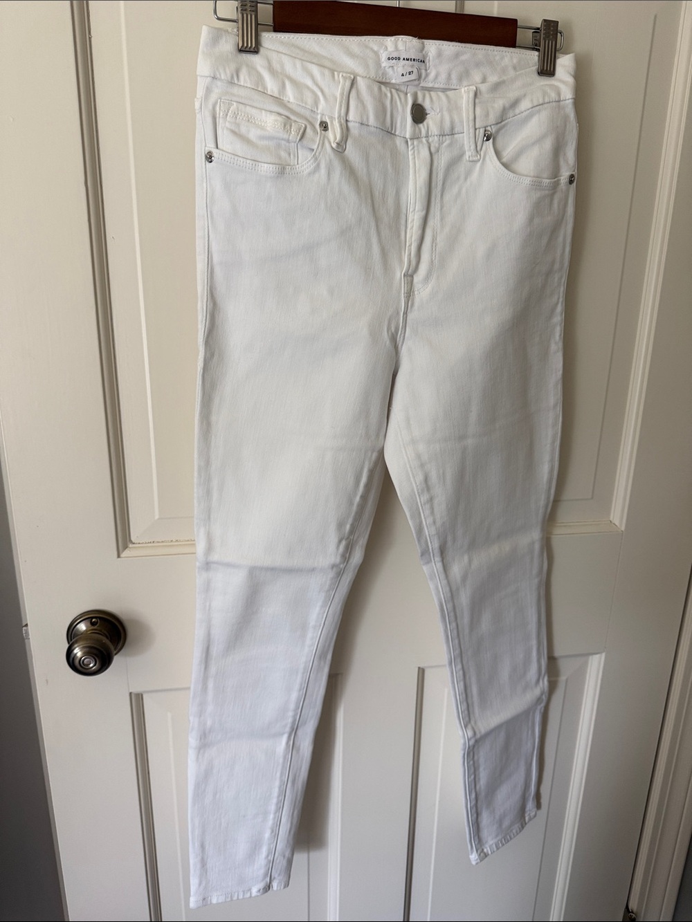 Good American White Skinny Jeans